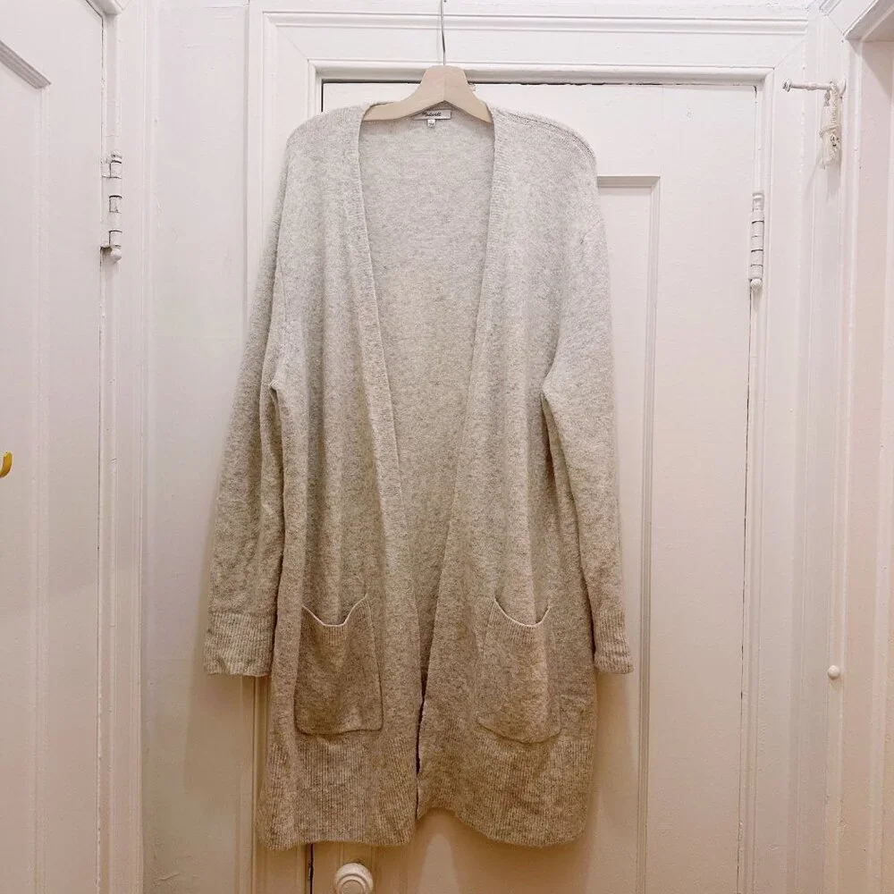 Madewell Soft Cream Cardigan Sweater - Picture 3 of 8